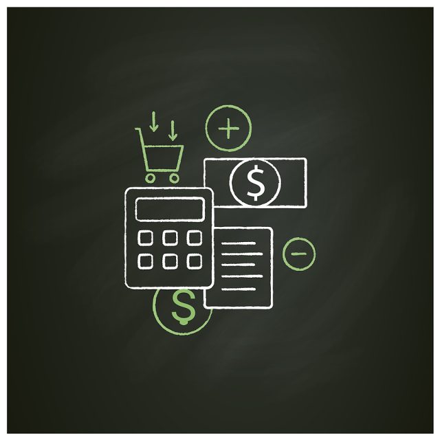 bigstock Budgeting Chalk Icon creating 414209036